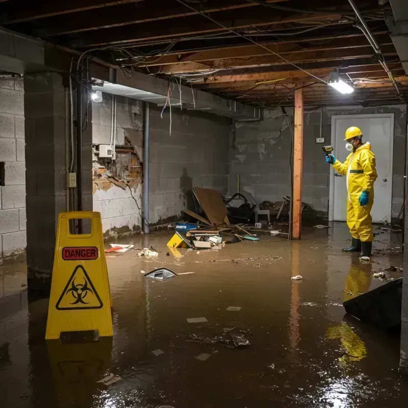 Flooded Basement Electrical Hazard in Albuquerque, NM Property